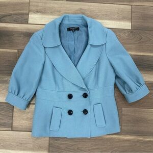 Baby blue suit jacket